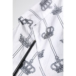 Dolce & Gabbana White Crown Cotton GOLD Formal Dress Shirt TSH86378-40