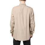 Dolce & Gabbana Beige Pin Up Print MARTINI Men Casual Shirt TSH87807-45