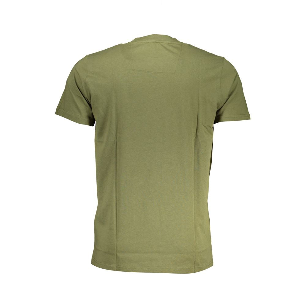 Cavalli Class Green Cotton T-Shirt CA-28608-L