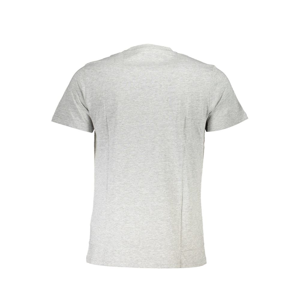 Back view of Cavalli Class Brown Cotton Men T-Shirt highlighting its comfortable fit and premium cotton material.