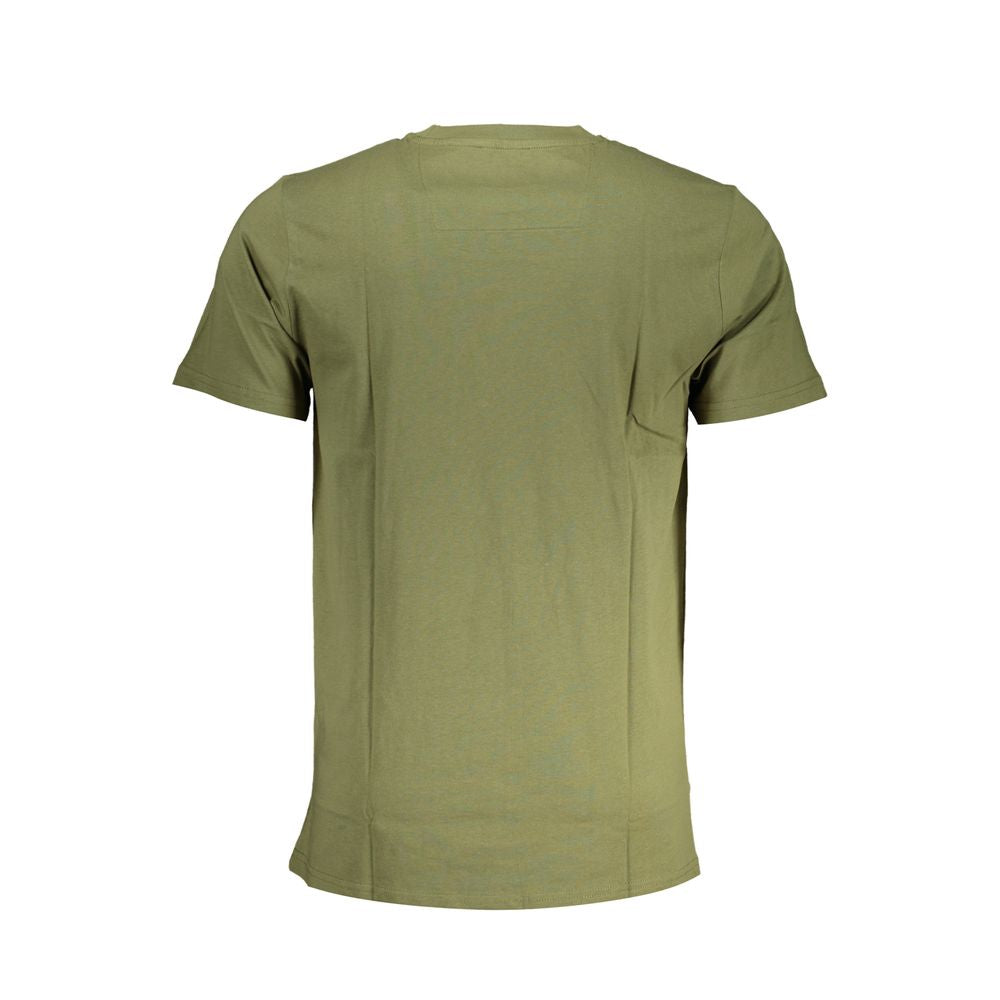 Cavalli Class Green Cotton T-Shirt CA-28616-L