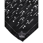 Dolce & Gabbana Black White Printed Square Men Foulard Scarf MS7225