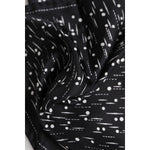 Dolce & Gabbana Black White Printed Square Men Foulard Scarf MS7225