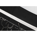 Dolce & Gabbana Black White Printed Square Foulard Scarf MS7235