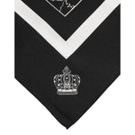 Dolce & Gabbana Black White Printed Square Foulard Scarf MS7236