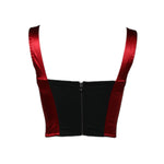 Dolce & Gabbana Red Bustier Sleeveless Corset Cropped Top