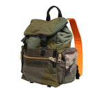 Dolce & Gabbana Military Green Patchwork Rucksack Backpack Bag BAG4638