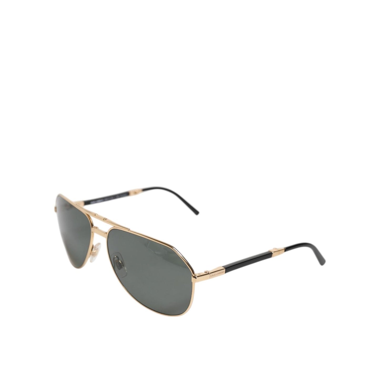 Dolce & Gabbana Gold DG2106K Pilot Frame Tinted Lens Polarized Sunglasses