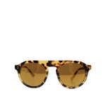 Dolce & Gabbana Brown Acetate Round Leopard Print Eyewear Sunglasses