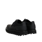 Dolce & Gabbana Black Leather Lace Up Trekking Dress Shoes