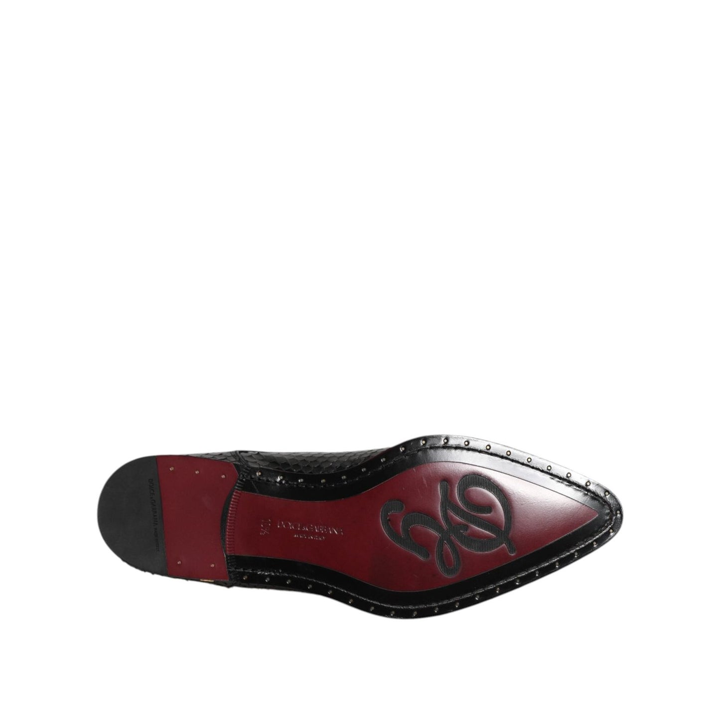 Dolce & Gabbana Black Leather Lace Up Dress Men Derby Shoes