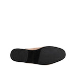 Dolce & Gabbana Beige Capra Suede Slides Flat Slipper Shoes