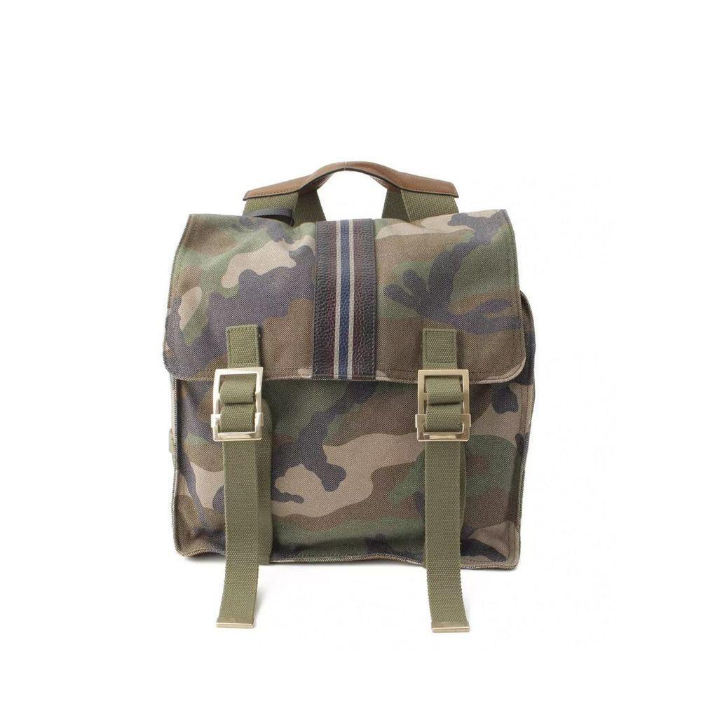 Valentino Military Canvas Backpack VA-8736612253908