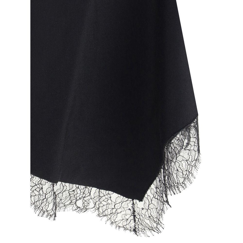 Alexander McQueen Asymmetric midi Dress AL-839750Q1BEG1010-M