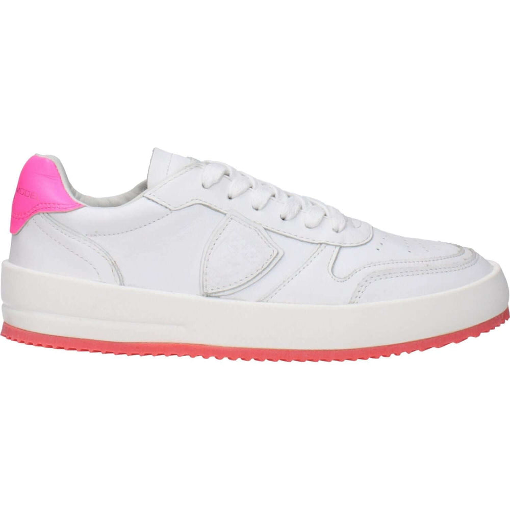 Philippe Model White Leather Sneakers PH-15093896347913-EU35/US5