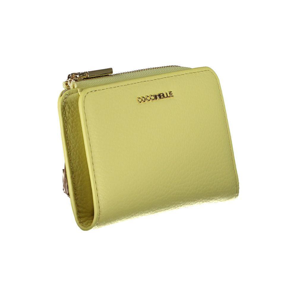 Coccinelle Yellow Leather Wallet CO-29313