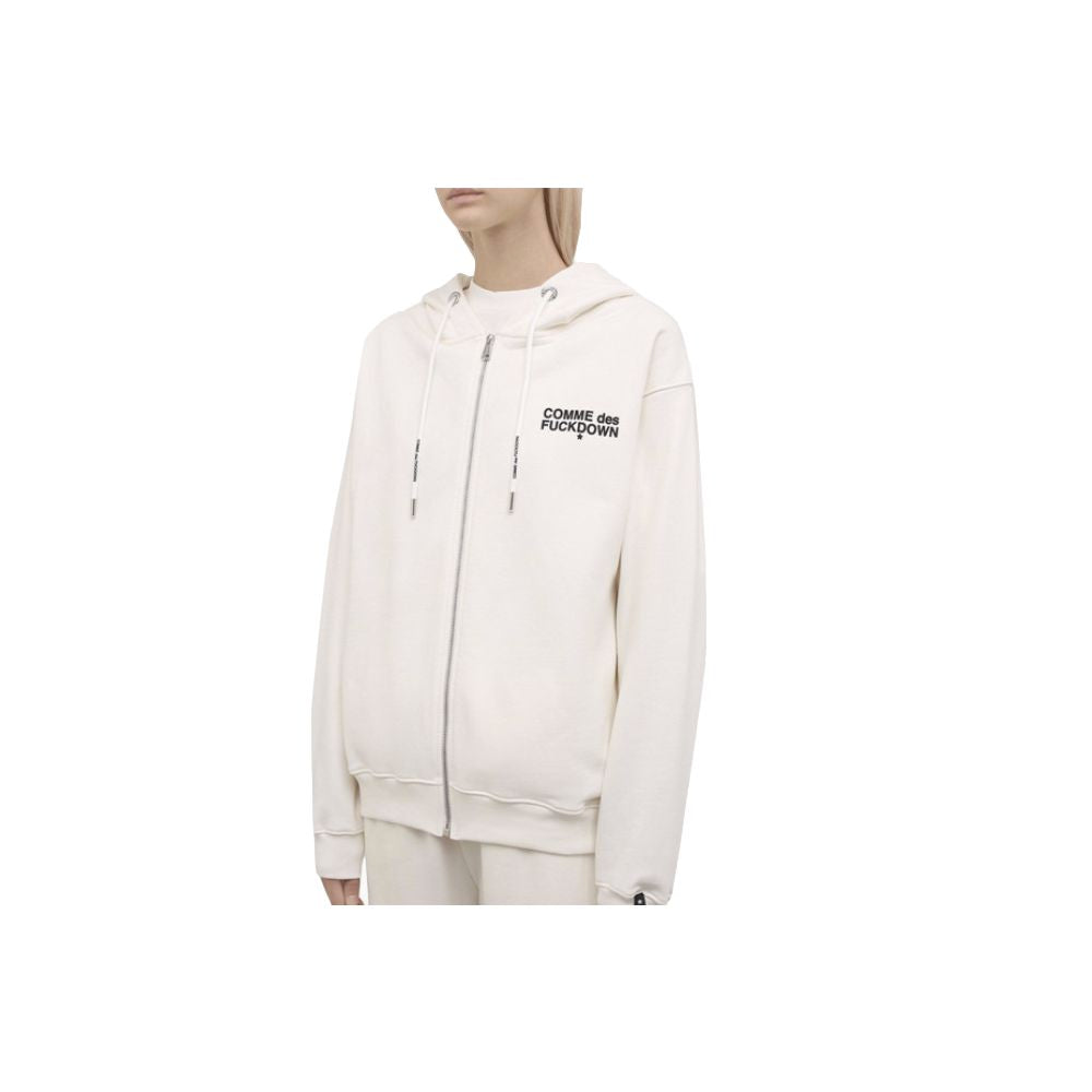 Comme Des Fuckdown White Cotton Sweater CO-7505-XL