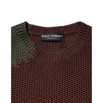 Dolce & Gabbana Multicolor Cotton Abstract Men Pullover Sweater TSH90787-S
