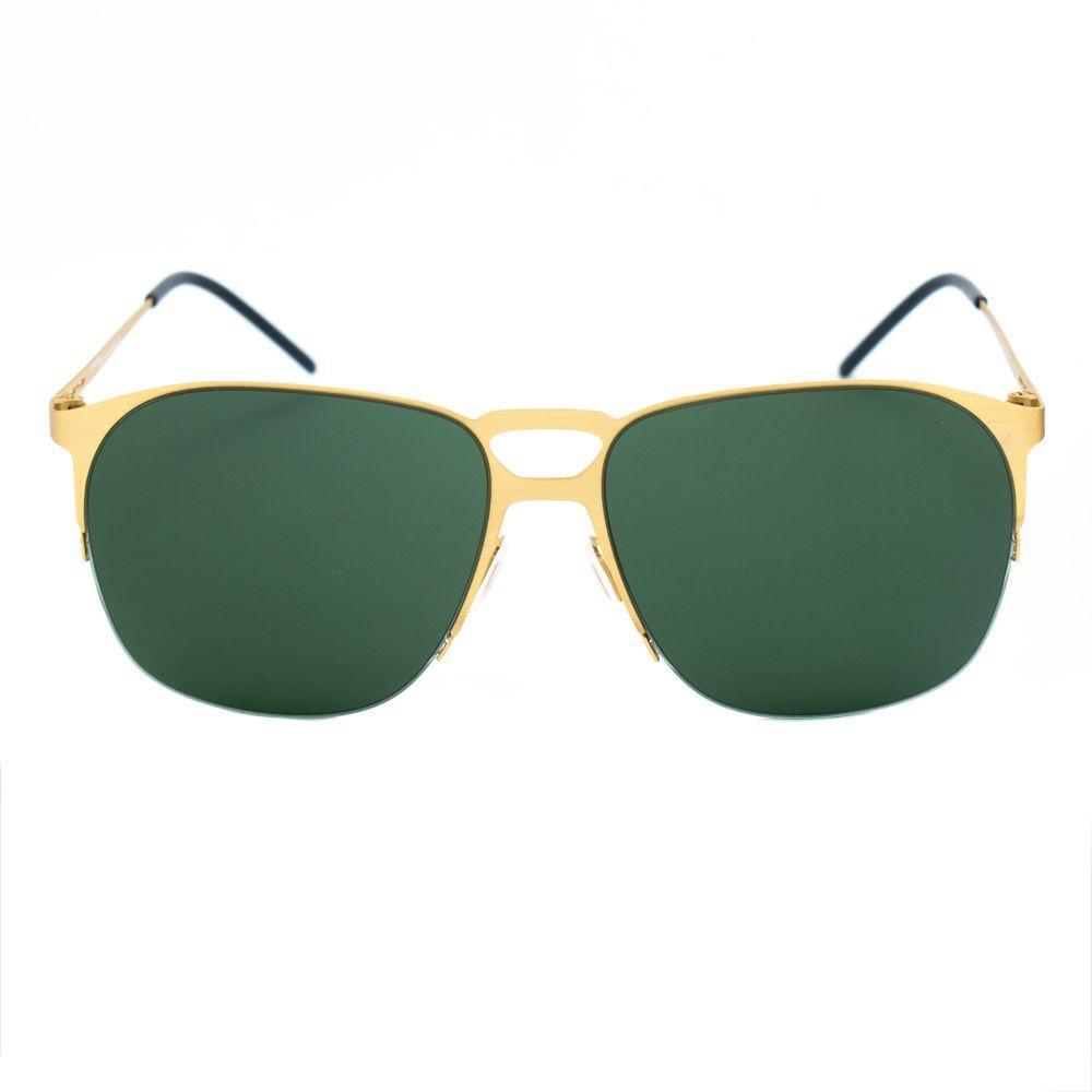 Italia Independent Gold Metal Sunglasses