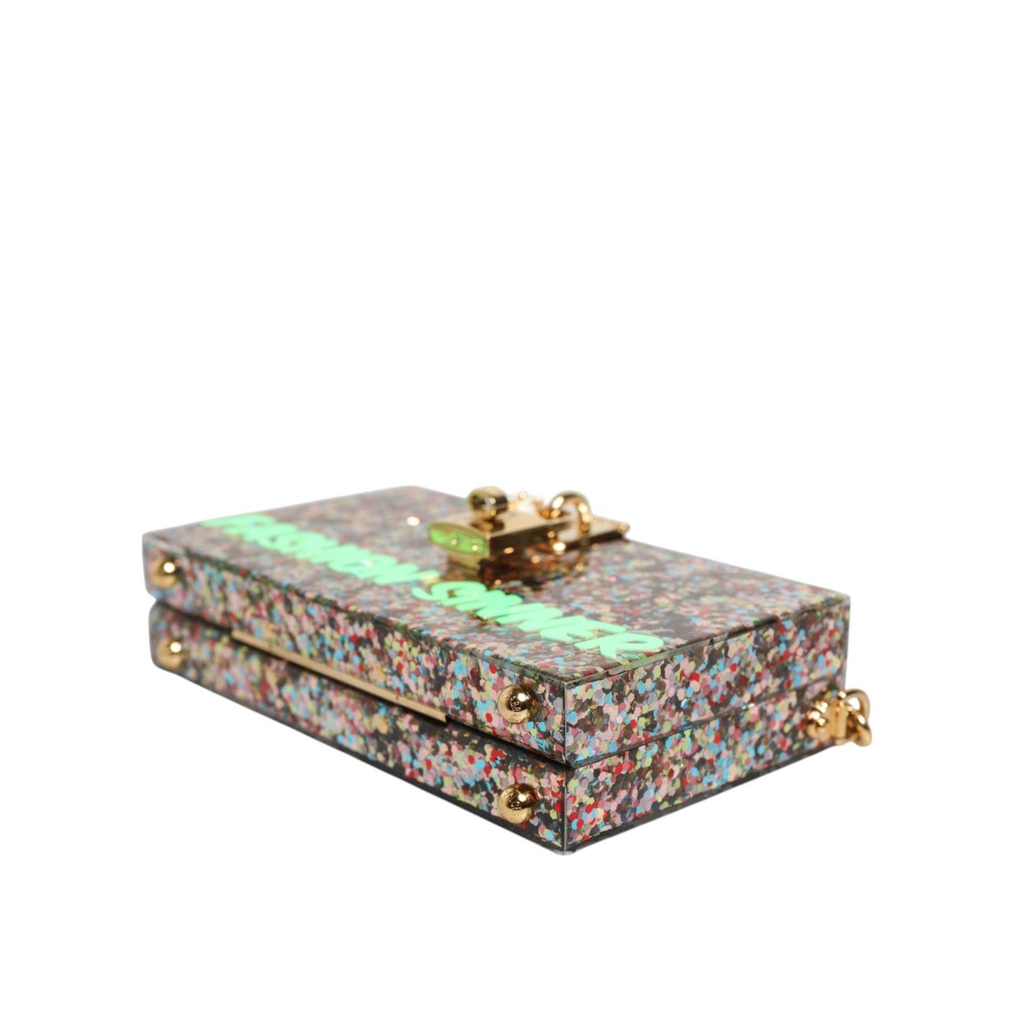 Dolce & Gabbana Multicolor PurseBox Fashion Sinner Glitter Crossbody Bag BAG4720
