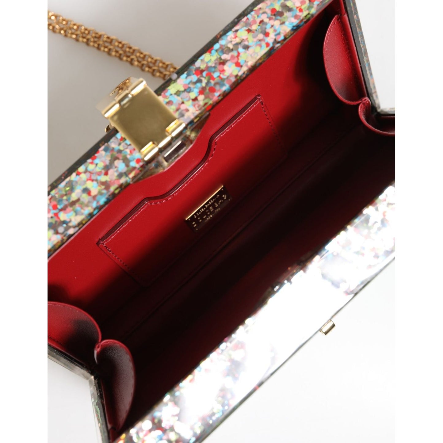 Dolce & Gabbana Multicolor PurseBox Fashion Sinner Glitter Crossbody Bag BAG4720