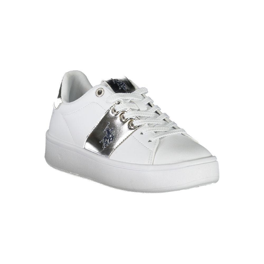 U.S. POLO ASSN. White Polyester Sneaker US-23766-EU38/US8