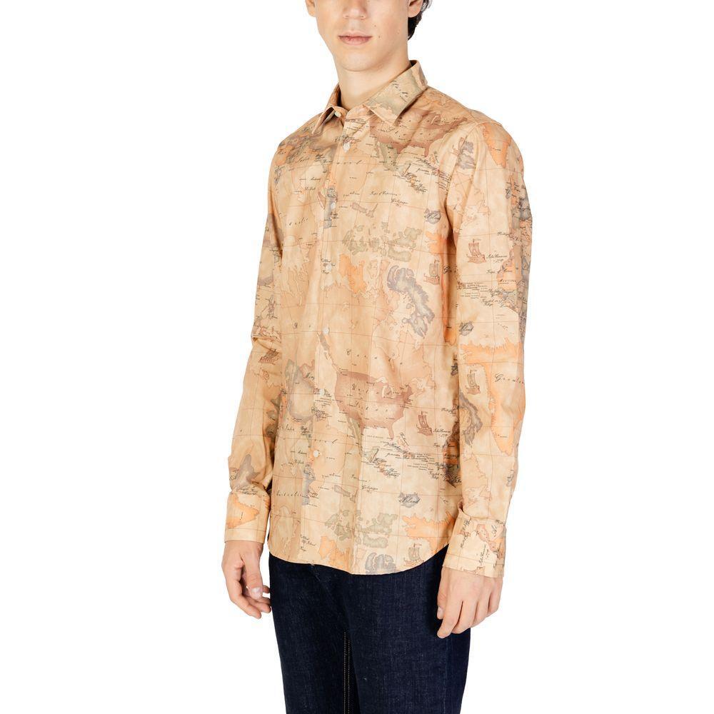 Alviero Martini Prima Classe Beige Polyester Shirt AL-15621700309-44