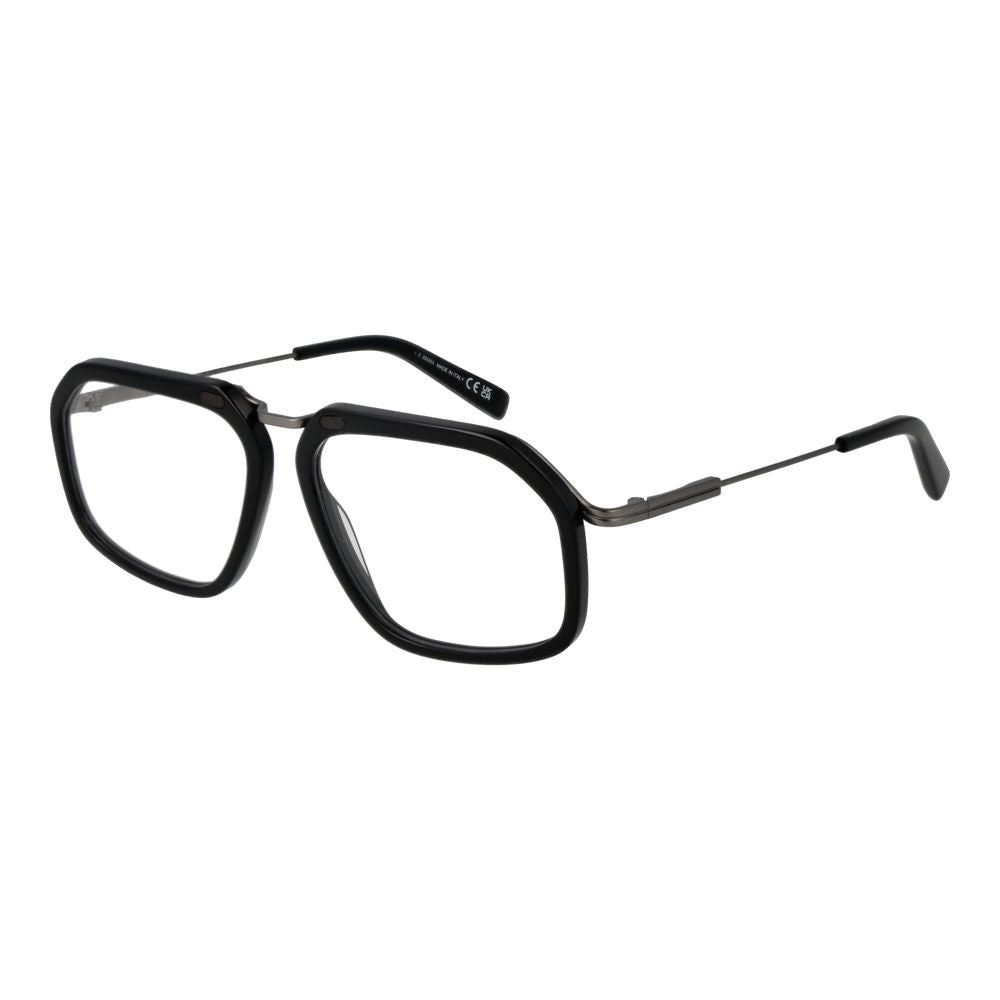Ermenegildo Zegna Black Men Glasses Frame