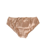 Dolce & Gabbana Nude Beige Silk Satin Bow Lace Trim Underwear