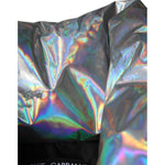 Dolce & Gabbana Silver Iridescent Puffer Full Zip Coat Jacket JKT4096-40