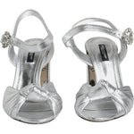 Dolce & Gabbana Silver Mirror Heels KEIRA Sandals Shoes LA11780-37