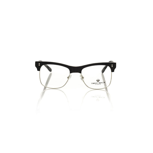 Frankie Morello Black Metallic Men's Eyeglass Frame
