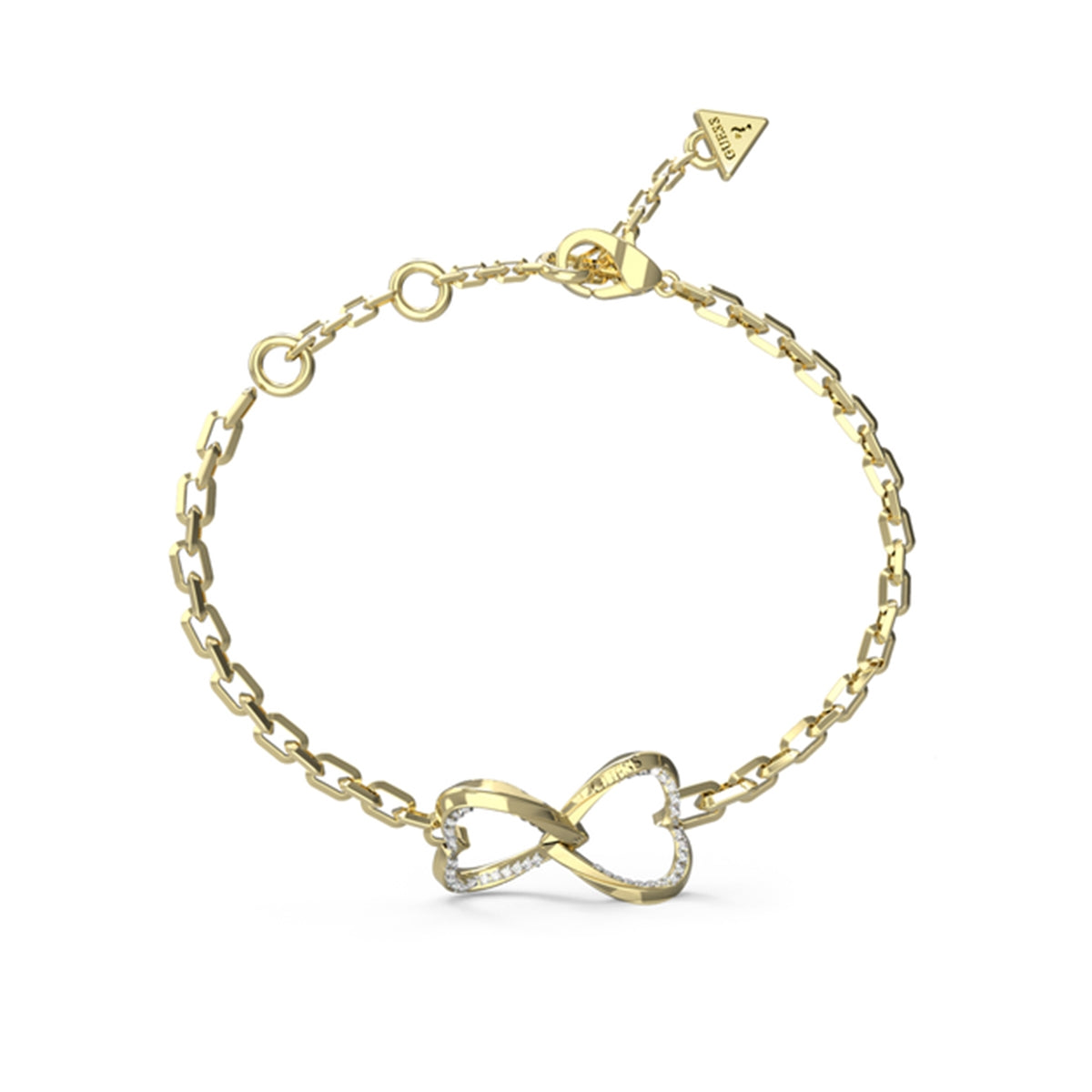 Elegant gold infinity bracelet from GUESS JEWELS JEWELRY Mod. JUBB04618JWYGS