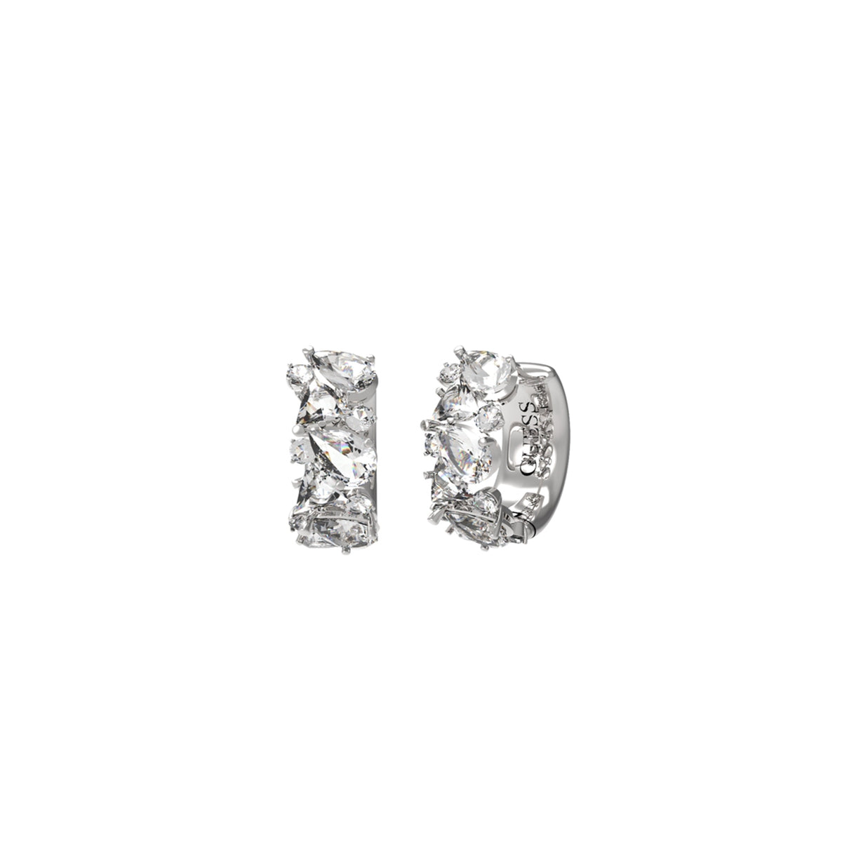 Elegant earrings from GUESS JEWELS JEWELRY Mod. JUBE04411JWRHT-U with intricate detailing and sparkling design.