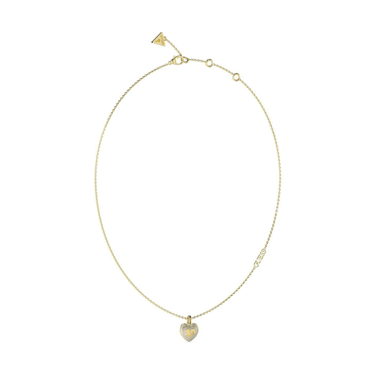 GUESS JEWELS JEWELRY Mod. JUBN04030JWYGT-U gold heart necklace