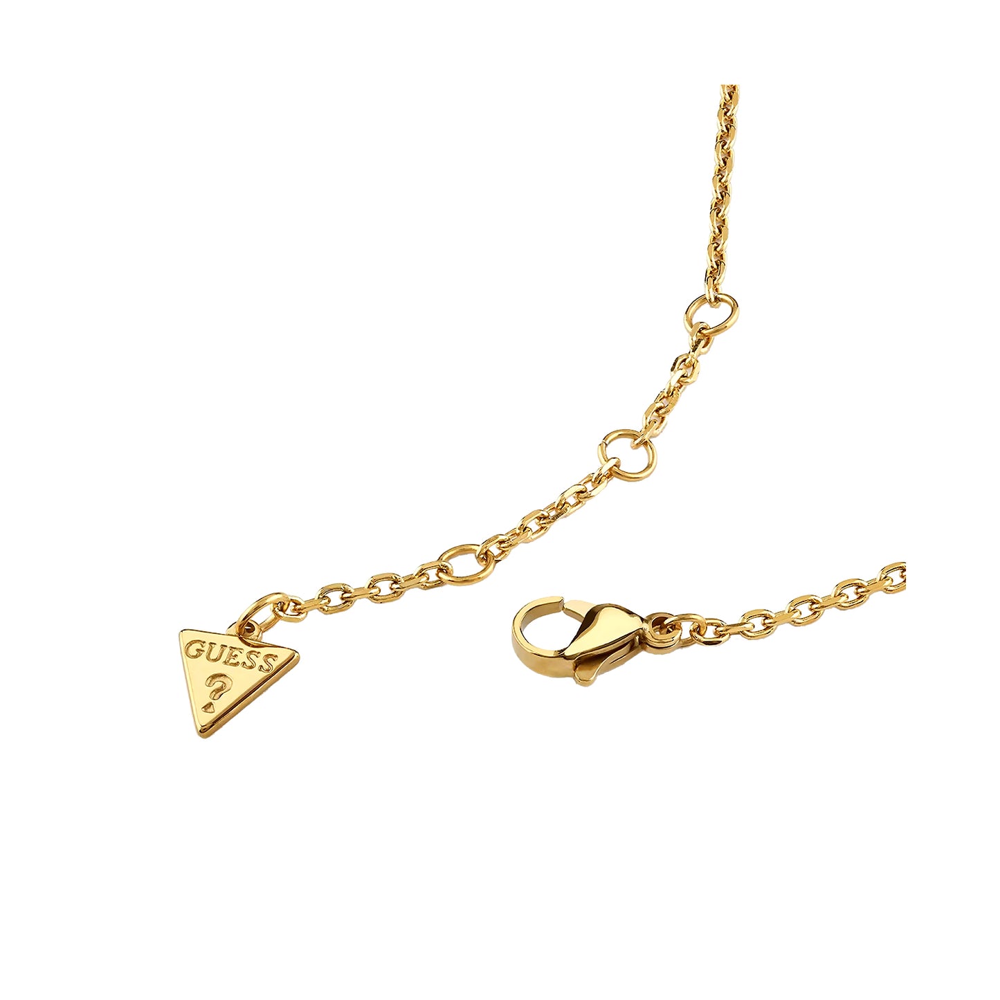 GUESS JEWELS JEWELRY Mod. JUBN04580JWYGT-U gold necklace with triangle pendant