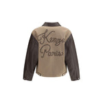 Kenzo Wool and leather college Jacket KE-FF68BL1519OH92-M