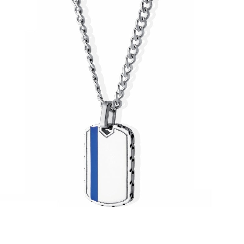 LIU-JO Mod. MLJ584 jewelry necklace from the Liu-jo Jewels New Collection featuring a sleek design with a blue accent.