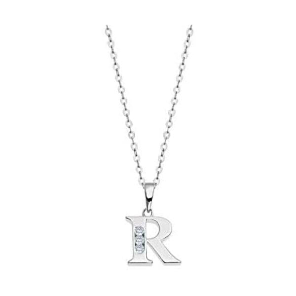 LOTUS JEWELS JEWELRY Mod. LP3054-1/R necklace with letter R pendant