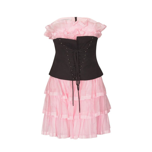 Philosophy di Lorenzo Serafini Multicolor Cotton Casual Dress
