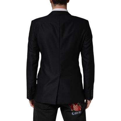 Dolce & Gabbana Blue MARTINI Single Breasted Jacket Blazer
