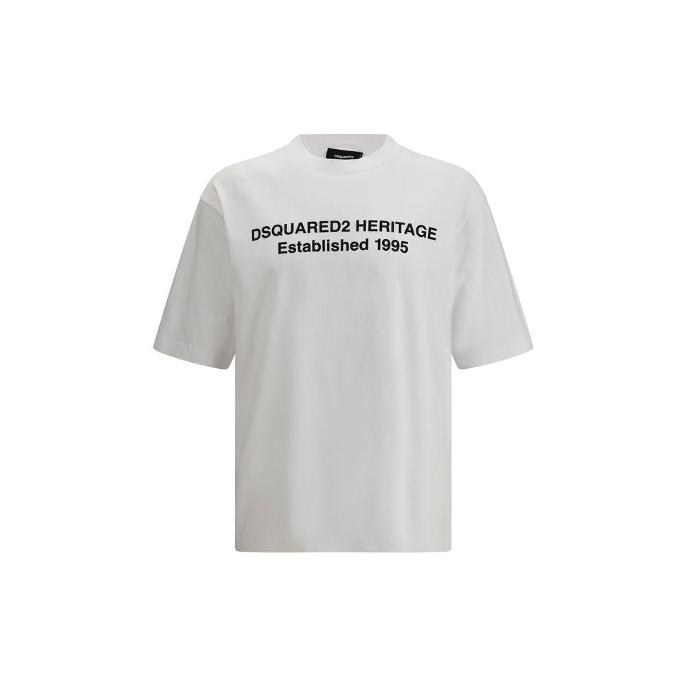 Dsquared² White Cotton T-Shirt 1728,72470364320,Clothing,Dsquared²,L,M,Men,New with tags,S,T-Shirts - Clothing,White,XL,XXL