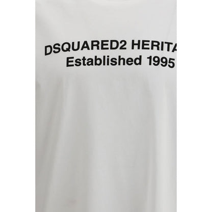 Dsquared² White Cotton T-Shirt 1728,72470364320,Clothing,Dsquared²,L,M,Men,New with tags,S,T-Shirts - Clothing,White,XL,XXL