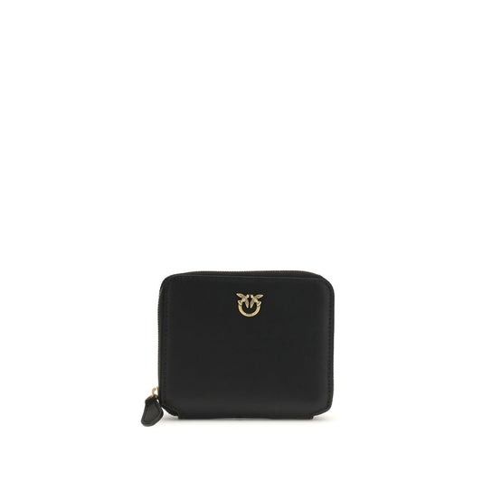 PINKO Black Calf Leather Bos Taurus Wallet 1728,72470364320,Accessories,Black,New with tags,PINKO,Wallets - Accessories,Wallets - Wallets - Accessories,Women