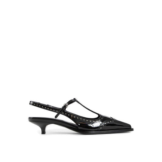 Miu Miu Black Calfskin High Heel Pumps