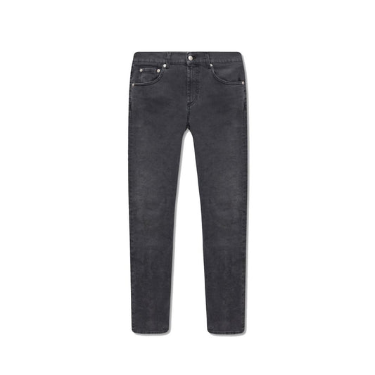 Alexander McQueen Black Cotton Slim Fit Jeans