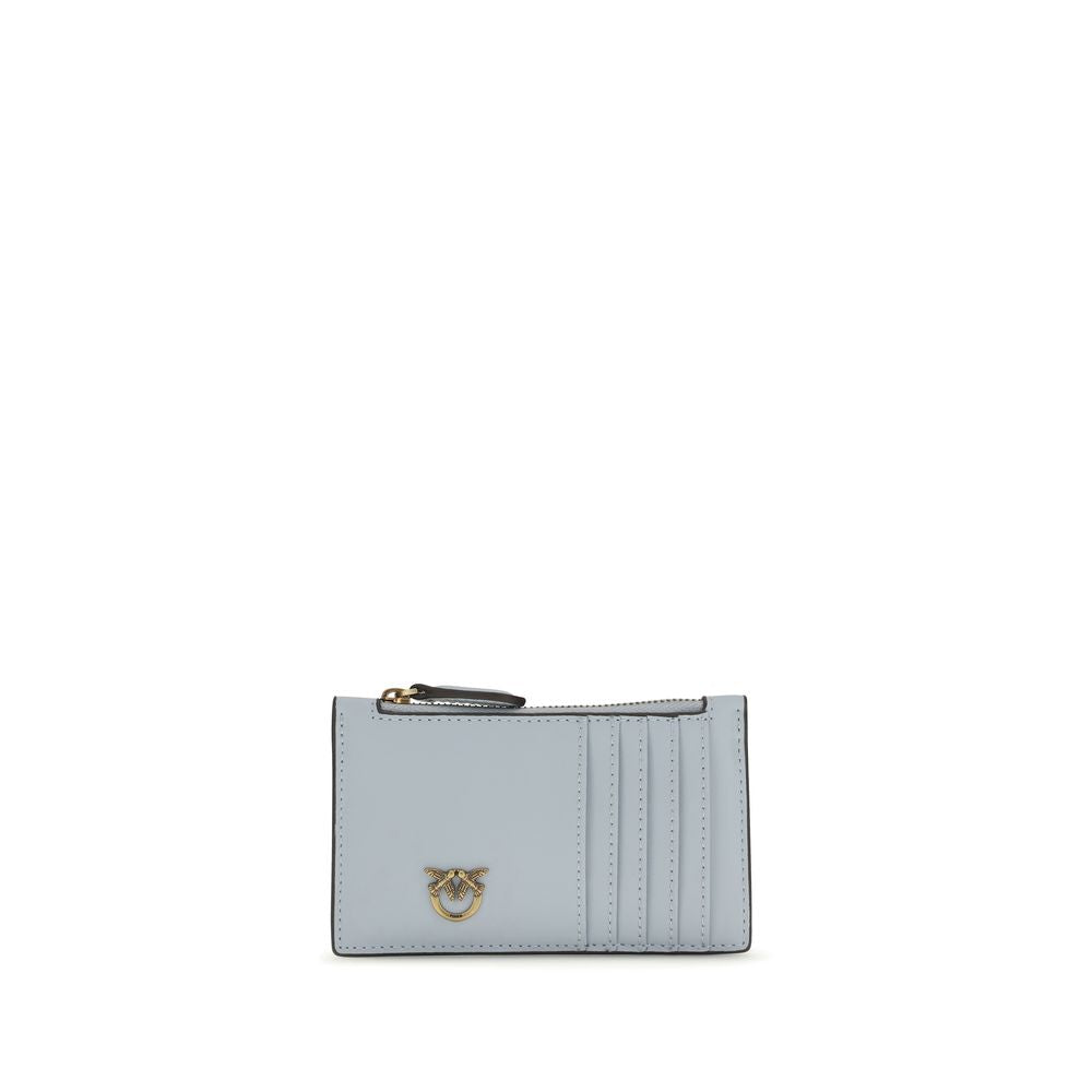 PINKO Blue Calf Leather Bos Taurus Wallet 1728,72470364320,Accessories,Blue,New with tags,PINKO,Wallets - Accessories,Wallets - Wallets - Accessories,Women