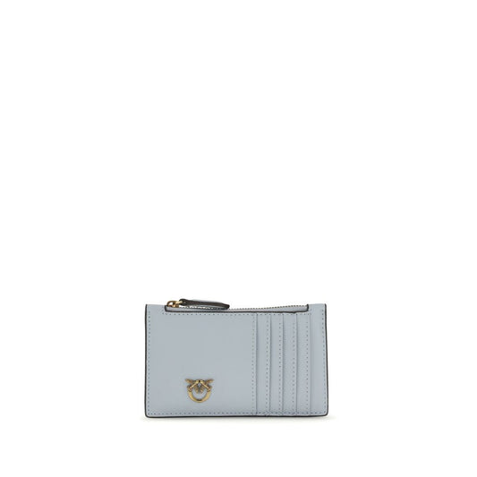 PINKO Blue Calf Leather Bos Taurus Wallet 1728,72470364320,Accessories,Blue,New with tags,PINKO,Wallets - Accessories,Wallets - Wallets - Accessories,Women