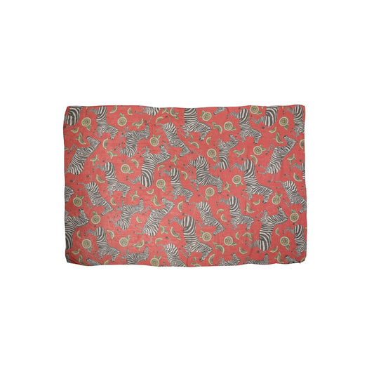 Dolce & Gabbana Red Zebra Print Silk Wrap Shawl Stole 200cm x 132cm Scarf