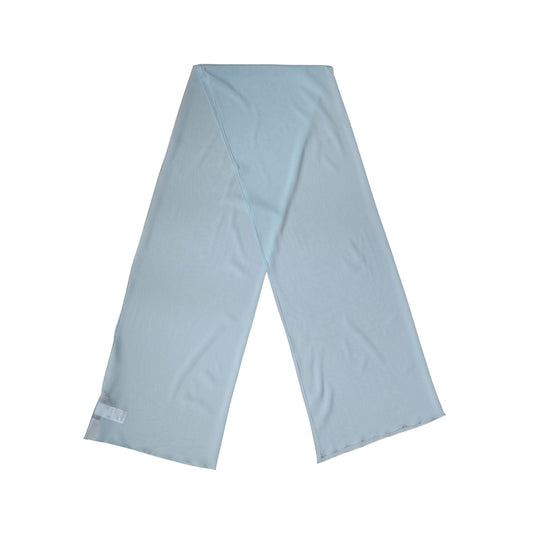Dolce & Gabbana Light Blue Silk Neck Wrap Shawl Stole 200cm x 64cm  Scarf